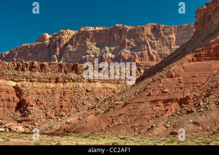 Paria Plateau scarpata a Vermiglio scogliere monumento nazionale, Arizona, Stati Uniti d'America Foto Stock