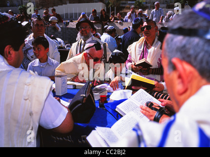 Bar Mitzvà, Muro Occidentale di Gerusalemme, Israele, Foto Stock