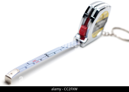 Extended metal tape measure Foto Stock
