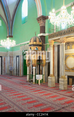 La moschea di Ibrahim o grotta di Machpela a Hebron, Palestina. Foto Stock