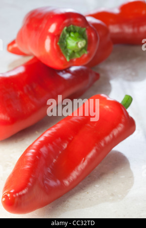 Romano peperoni rossi Foto Stock