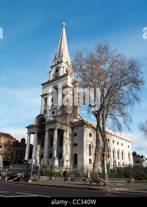 La Chiesa di Cristo Spitalfields, East London Foto Stock