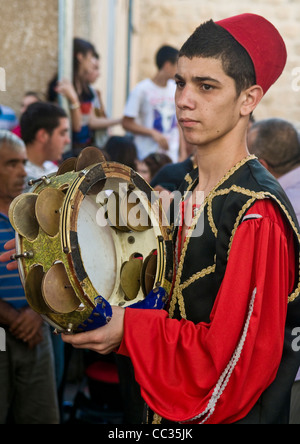 I Drusi persone partecipa a Isfiya festival annuale il 22 ottobre 2011 , Isfiya è uno dei più grandi villaggi Drusi in Israe Foto Stock