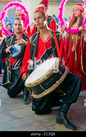 I Drusi persone partecipa a Isfiya festival annuale il 22 ottobre 2011 , Isfiya è uno dei più grandi villaggi Drusi in Israe Foto Stock