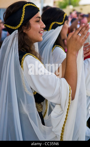 I Drusi persone partecipa a Isfiya festival annuale il 22 ottobre 2011 , Isfiya è uno dei più grandi villaggi Drusi in Israe Foto Stock