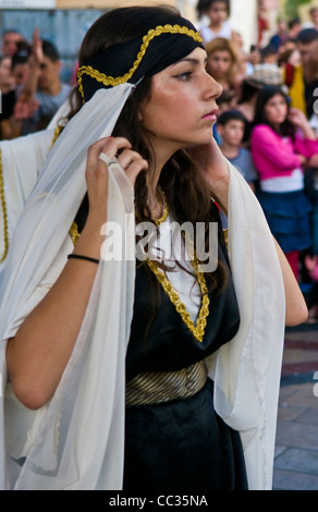 I Drusi persone partecipa a Isfiya festival annuale il 22 ottobre 2011 , Isfiya è uno dei più grandi villaggi Drusi in Israe Foto Stock