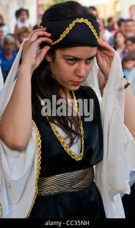 I Drusi persone partecipa a Isfiya festival annuale il 22 ottobre 2011 , Isfiya è uno dei più grandi villaggi Drusi in Israe Foto Stock