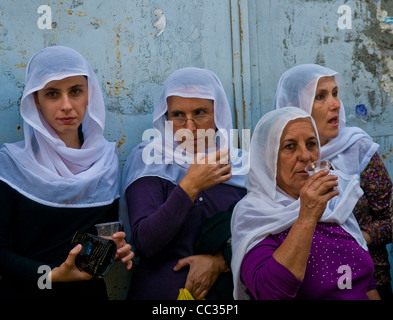 I Drusi persone partecipa a Isfiya festival annuale il 22 ottobre 2011 , Isfiya è uno dei più grandi villaggi Drusi in Israe Foto Stock