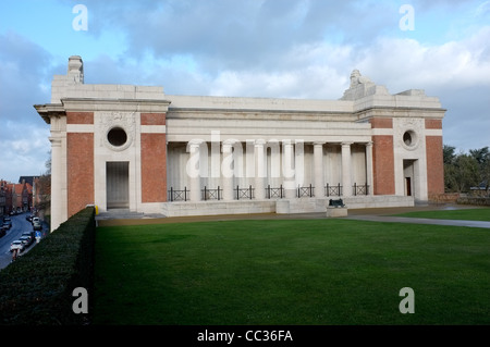 La Menin Gate Memorial. Ypres Belgio Foto Stock