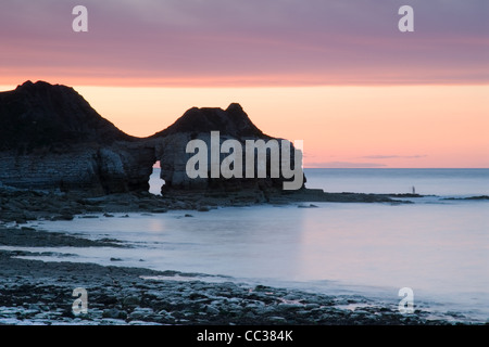 Thornwick Bay vicino a Flamborough sulla costa dello Yorkshire Foto Stock