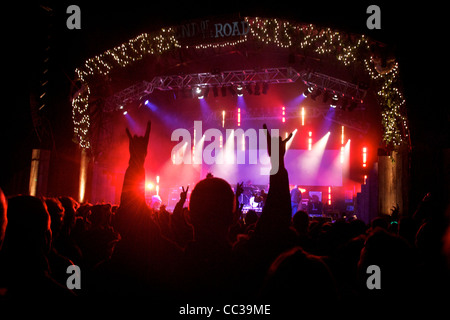 Mogwai in scena alla fine della strada Festival 2011 Foto Stock