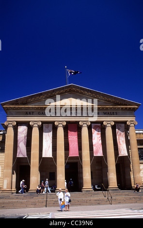AUstralia, NSW, Sydney, la facciata della galleria d'Arte di NSW. Foto Stock