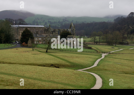 Bolton Abbey nel Yorkshire Dales Foto Stock