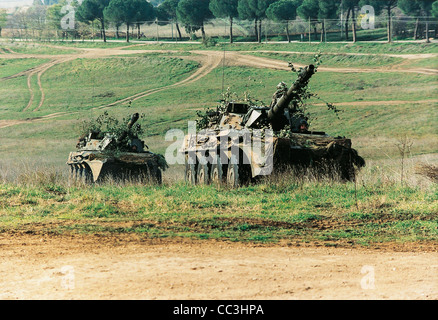 Italiana del ventesimo secolo i veicoli militari armati pesanti Centauro degli anni novanta Foto Stock