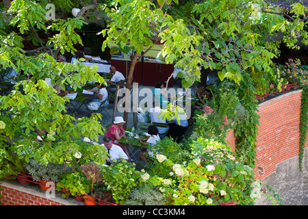 Österreich, Wien 7, Glacis Beisl, Museumsquartier, Zugang Breitegasse 4, Museumsplatz 1 Foto Stock