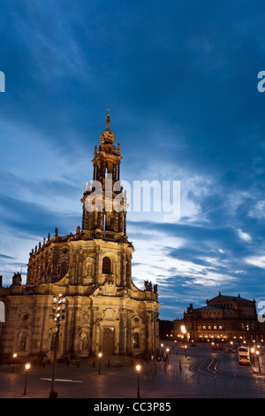 In Germania, in Sassonia, Dresda, Città Vecchia, Hofkirche Foto Stock