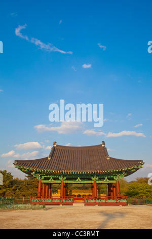 Corea, Gyeongsangbuk-do, Gyeongju, Anapji stagno Foto Stock