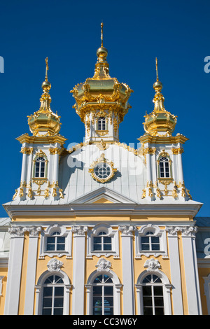 Russia, San Pietroburgo, Peterhof (Petrodvorets) Il Peterhof (Petrodvorets) Grand Palace Foto Stock