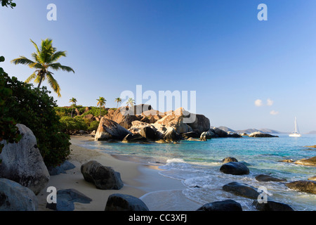 Caraibi, Isole Vergini Britanniche, Virgin Gorda, Molla Bay National Park / Bagni Foto Stock