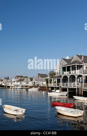 Porto Nantucket Island Cape Cod Massachusetts USA Foto Stock