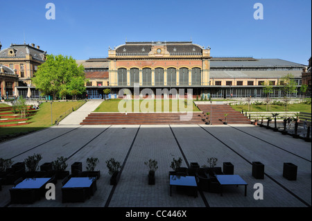 Nyugati stazione ferroviaria, Budapest, Ungheria Foto Stock