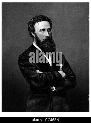 Edward George Earle Lytton Bulwer-Lytton primo Baron 1803 1873 politico inglese poeta drammaturgo romanziere bard bracci incrociati Foto Stock