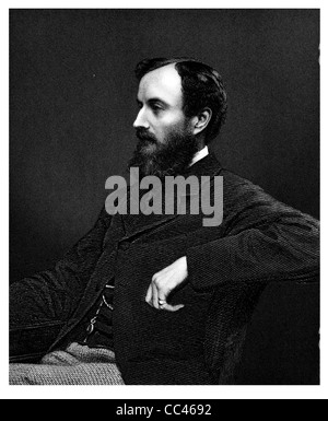 Sir Michael Edward Hicks Beach primo Earl St Aldwyn 1837 1916 British politico conservatore Cancelliere dello Scacchiere Foto Stock