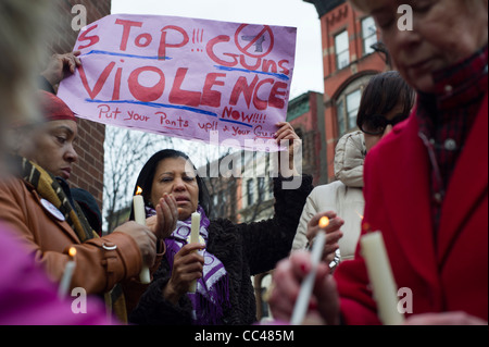 "Troppe vittime' marzo e nel rally di Harlem in New York Foto Stock