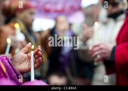 "Troppe vittime' marzo e nel rally di Harlem in New York Foto Stock