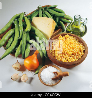 Cucina: minestra di fagioli 1 (Feves A La Nage) Foto Stock