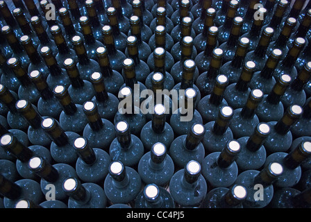 Le bottiglie di vino in negozio alla cantina di Stellenbosch in Sud Africa. Foto Stock