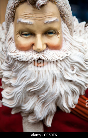 Faccia di vetroresina Santa Claus manichino Foto Stock