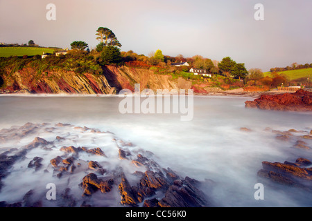 Talland Bay; vicino a Looe; Cornovaglia; Regno Unito Foto Stock