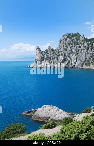 Guardia Karaul-Oba montagna sulla costa della Crimea. Foto Stock