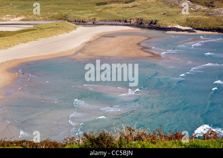 Orzo Cove Beach vicino a Mezzana testa, nella contea di Cork, Repubblica di Irlanda. Foto Stock