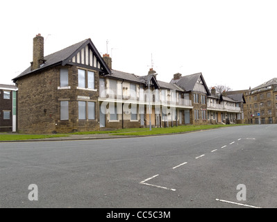 Il degrado urbano in Bradford - La zona intorno al vecchio mulino fabbriche Foto Stock