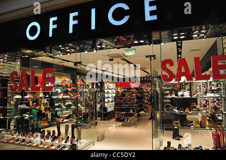 Scarpa ufficio store al centro commerciale Metro, Gateshead, Tyne and Wear, England, Regno Unito Foto Stock