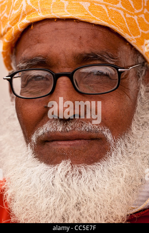 Ritratto di un uomo anziano, Marrakech, Marocco Foto Stock