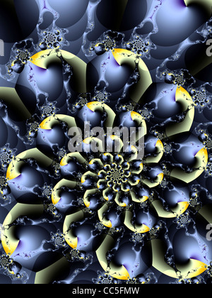 Digitale Arte a spirale Foto Stock