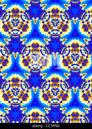 Sfondo blu modello astratto Foto Stock