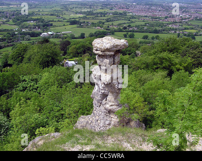 I diavoli Camino su Leckhampton Hill, nei pressi di Cheltenham, Gloucestershire, Inghilterra. Foto Stock