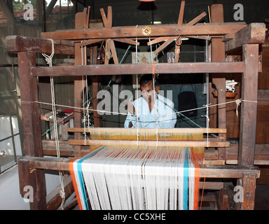 Un intuizione dell'Indiano industria tessile Foto Stock