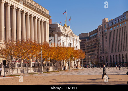 WASHINGTON DC, Stati Uniti d'America - area pedonale della Pennsylvania Avenue Foto Stock