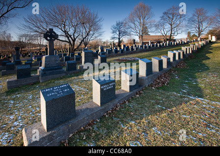 Molte delle vittime del disastro del Titanic sono stati sepolti a Fairview Prato cimitero di Halifax, Nova Scotia. Foto Stock