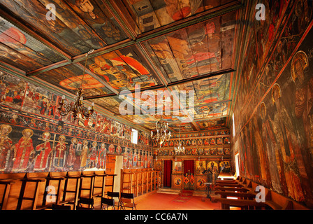 Il dipinto la chiesa di Aghios Athanasios, nella città di Preveza, Epiro, Grecia. Foto Stock