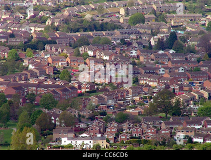 Cashes Green è un sobborgo residenziale di Stroud, situato nel Gloucestershire, Inghilterra. E' conosciuto per i suoi pittoreschi dintorni di campagna e offre una miscela di vita moderna e fascino storico. Foto Stock