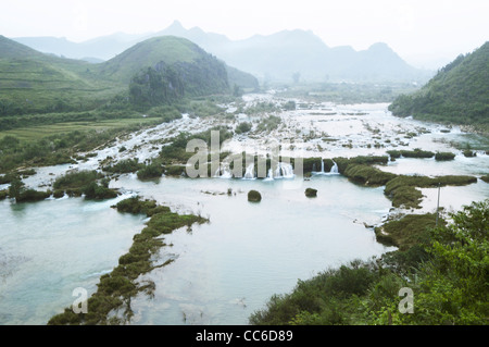 Cascata Detian Scenic Area, Chongzuo, Guangxi , Cina Foto Stock