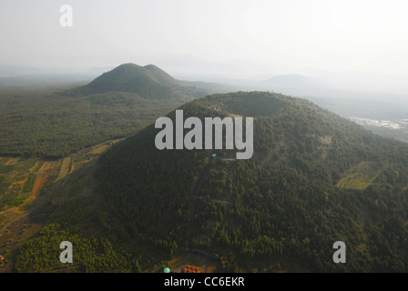 Angolo di alta vista del vulcano dormiente, Yunnan Tengchong Vulcano Geoparco nazionale, Baoshan, Yunnan , Cina Foto Stock