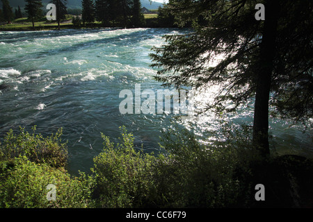 Lago Kanas, prefettura degli Altai, Xinjiang, Cina Foto Stock