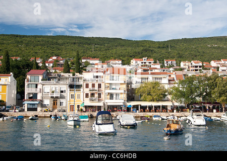 La città di Selce vicino a Crikvenica - Croazia Foto Stock